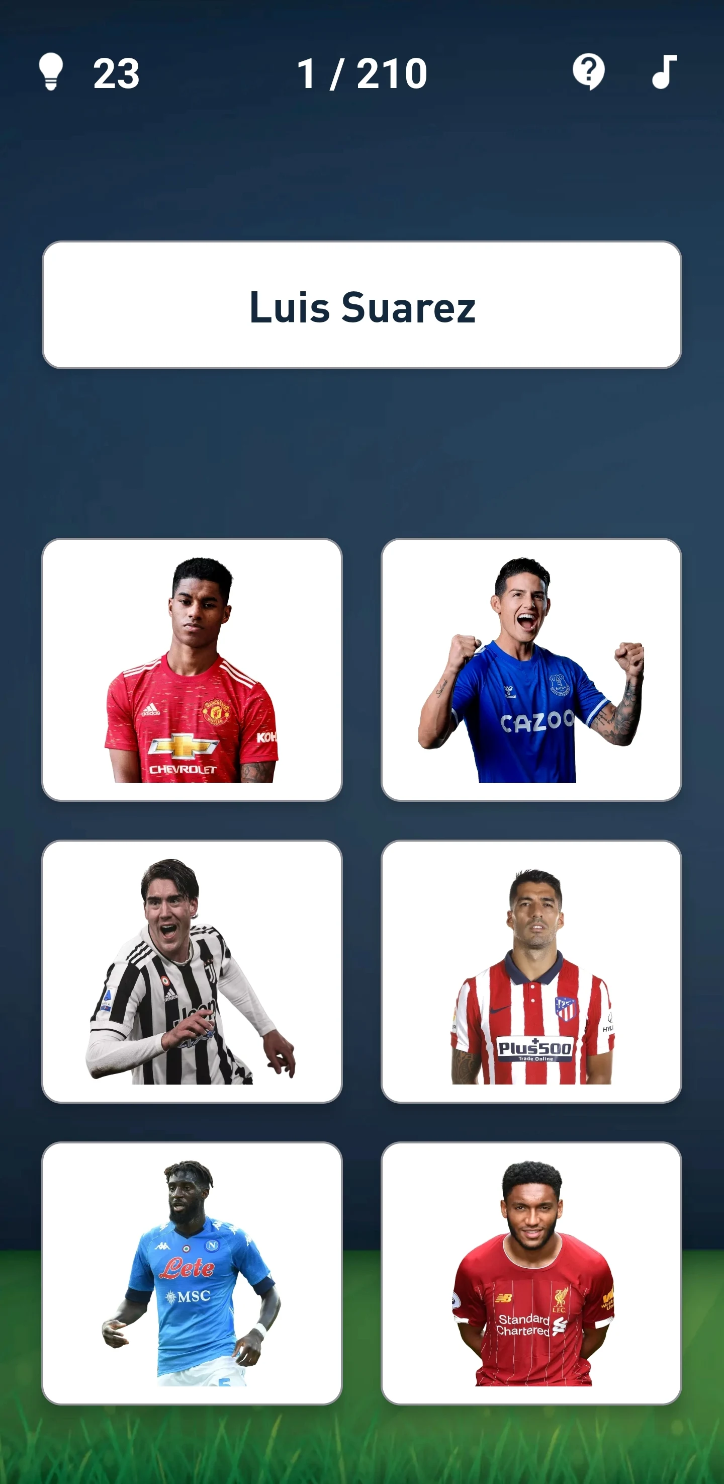 Guess The Soccer Player Quiz screenshot